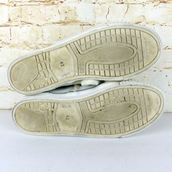 G-Star Raw Scuba High Top Fashion Sneaker Men 43 EU 10 US M White Techwear FLAWS - Picture 12 of 16